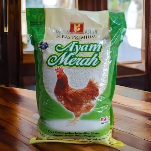 BERAS CAP AYAM MERAH 5KG SUPER PREMIUM