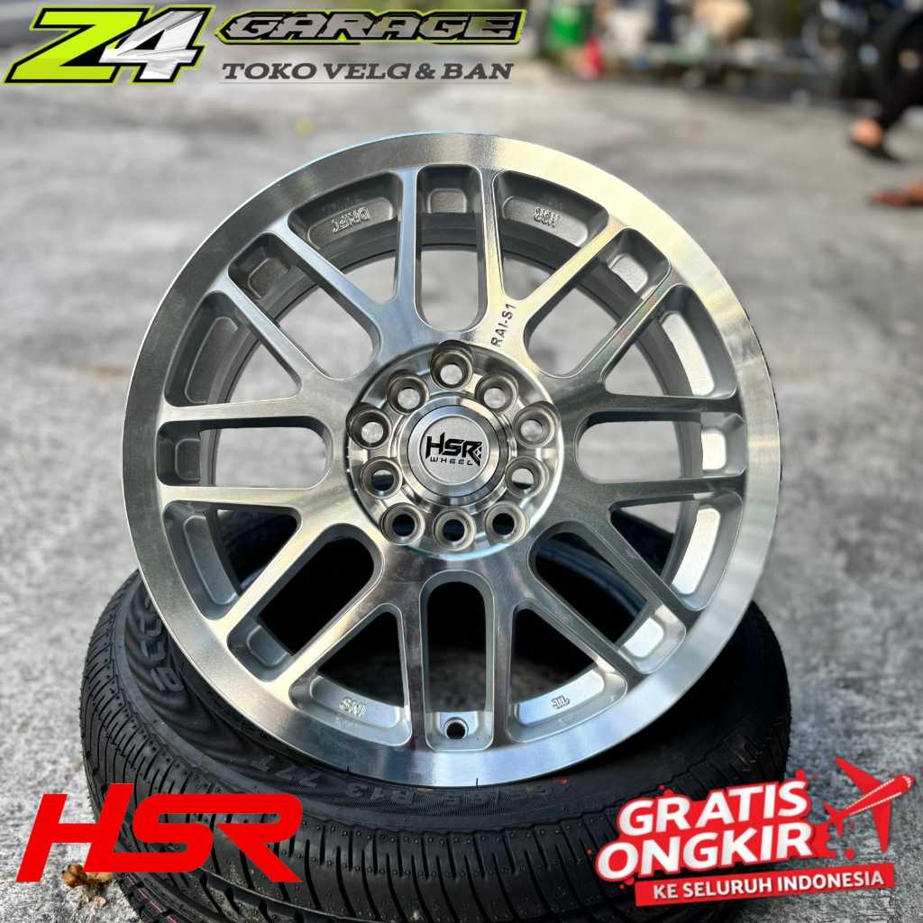 Velg HSR RAI S1 R15 tampilan racing di PCD 5X100 DAN 5X114