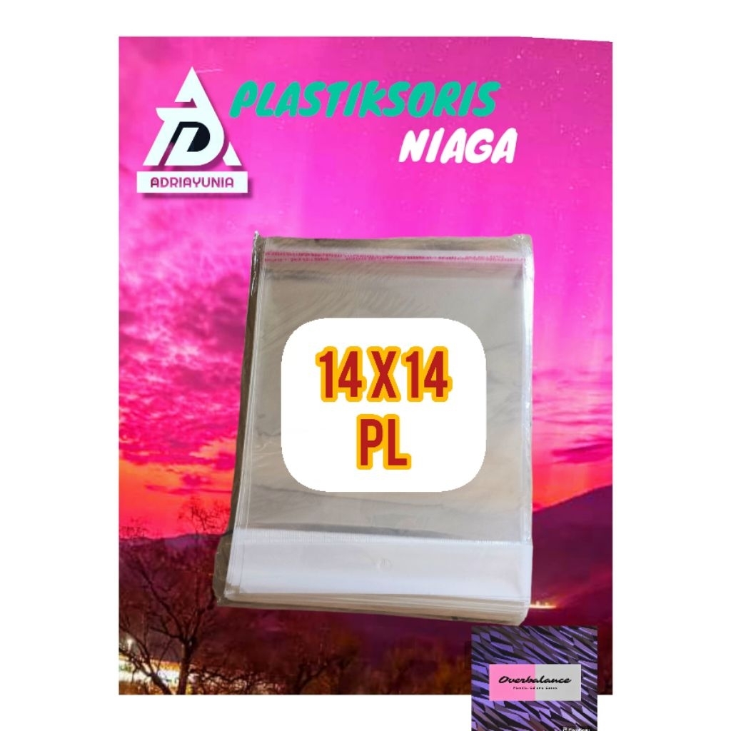 Plastik Opp Display 14x14 - Plastik Opp Perlis 14 x 14 - Plastik Opp 14x14 Sticker - Plastik Opp 14 