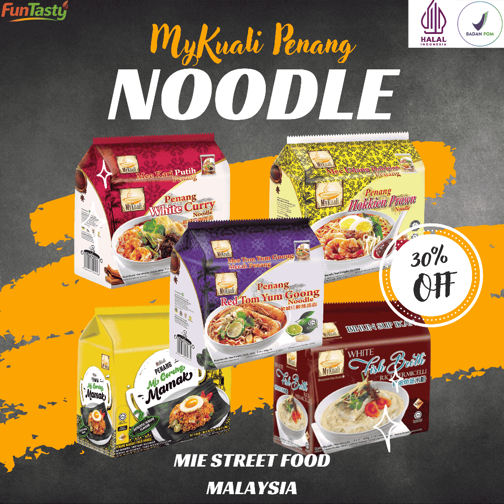 Mie instan Malaysia Oleh Oleh Penang Mykuali White Curry Instant Import Ramen Maggie Maggi Samyang