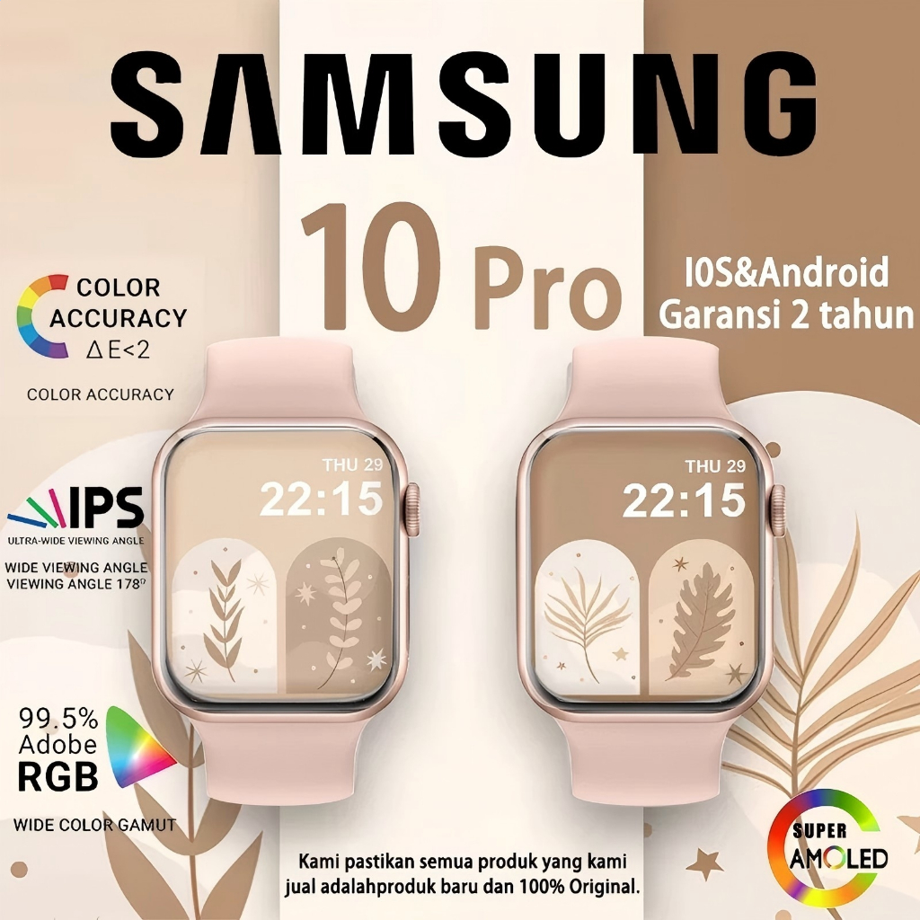 [NEW 2026] 100% ORI COD SAMSUNG Elektronik Series S10 Max SmartWatch 2.3 inci HD AMOLED Display GPS 