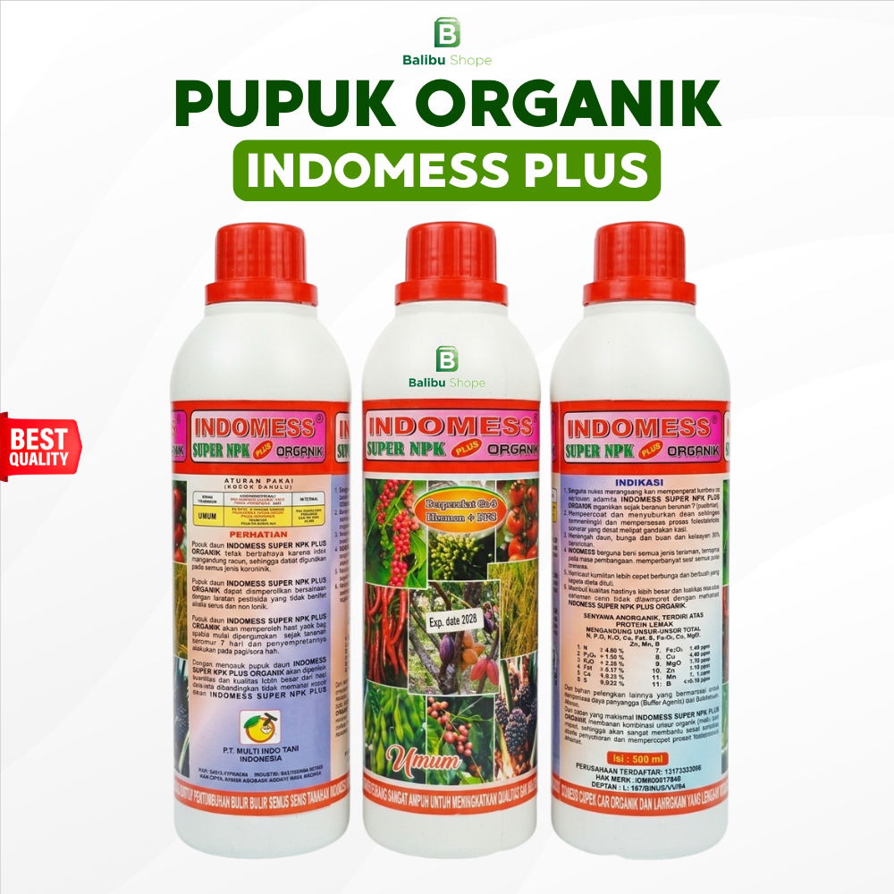 Pupuk Cair Npk Organik 500 ml INDOMESS Super NPK Plus