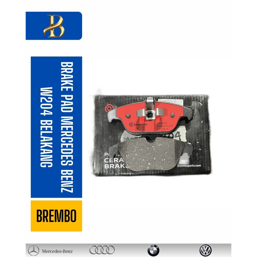 BRAKEPAD MERCEDES BENZ W204 REAR BREMBO