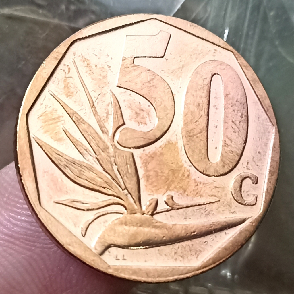 Koin Kuno South Africa 50 Cents