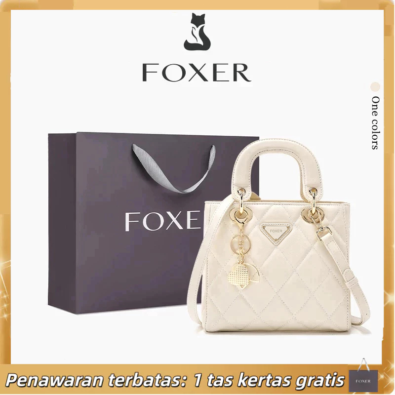 FOXER Tas Selempang Wanita Totebag Wanita  Tas Kondangan Wanita Elegan Kulit Asli Tas Wanita