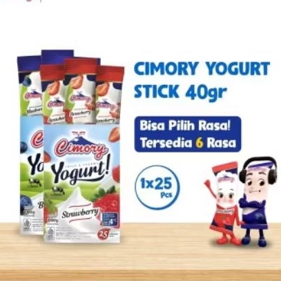 Cimory Yogurt Stick 1 Box isi 25 pcs - Yogurt Stik 40gr camilan sehat untuk pencernaan anak