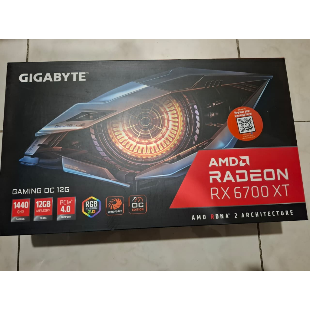VGA GIGABYTE RX 6700XT / RX 6700 XT GAMING OC 12GB - 2ND