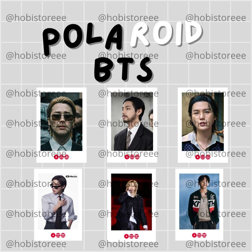 Set Polaroid BTS 7 Member Full Set Photocard Kpop HD Murah Aesthetic