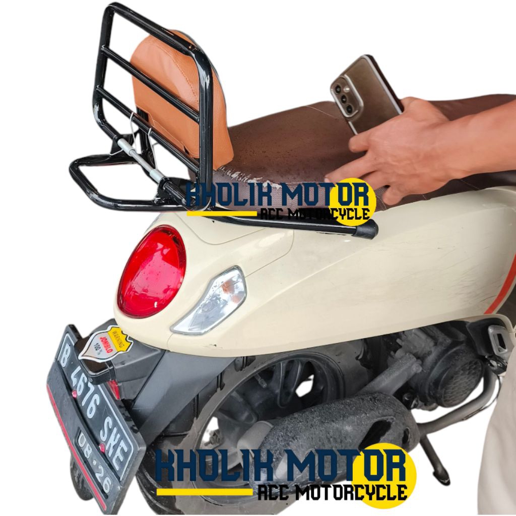 Sandaran jok Motor Scoopy 2013 - 2026 model lipat/Sandaran jok All Honda Scoopy