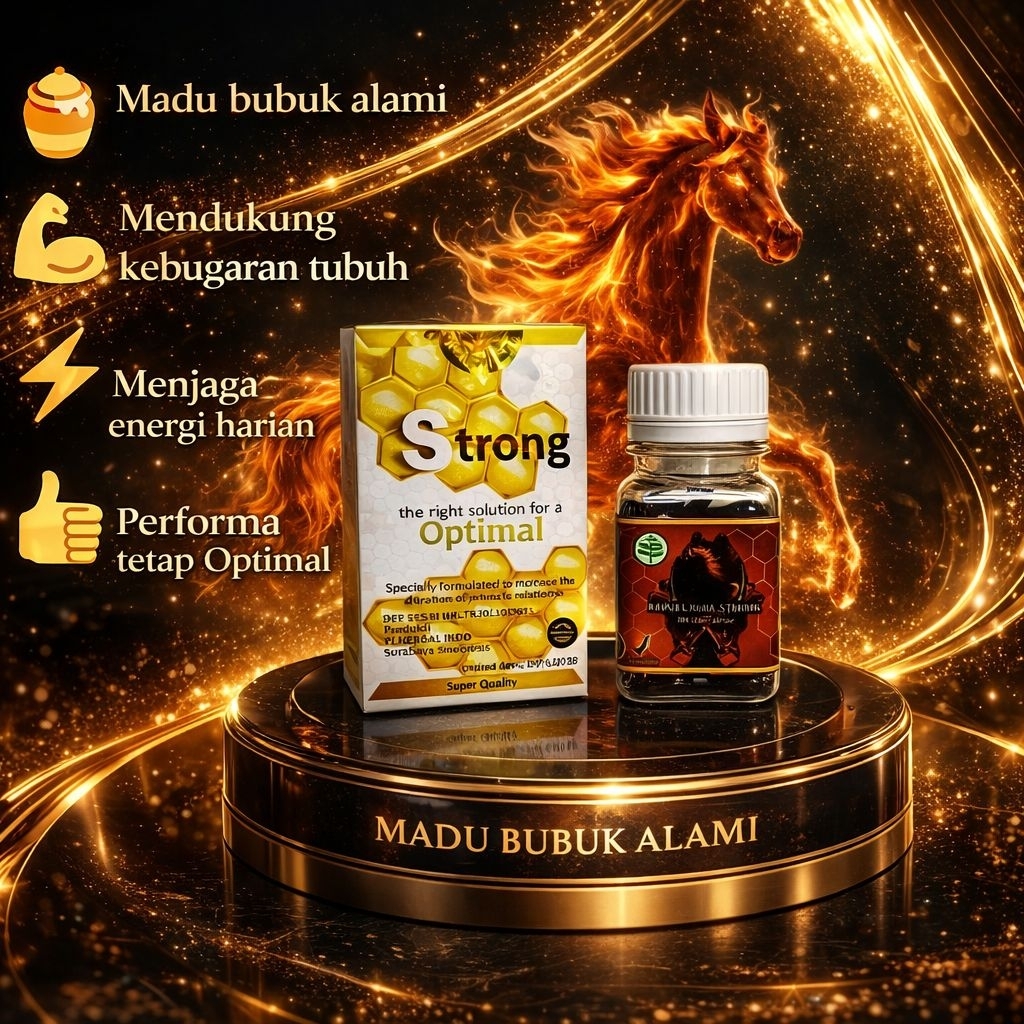 madu bubuk KS isi 20 black terbuat dari serbuk madu murni