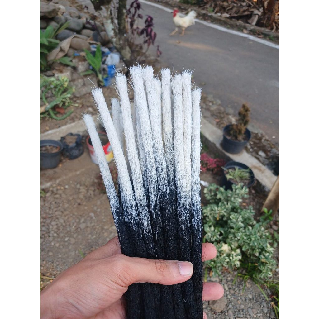 Dreadlock Rambut Gimbal panjang 30cm/Rambut Sambung Gimbal Sintetis