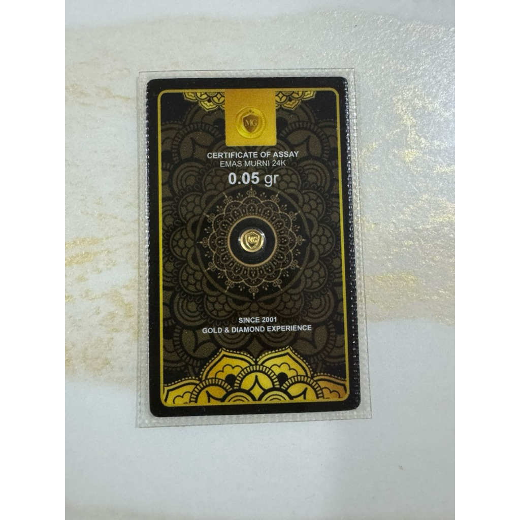 mini gold 0,05 gr emas