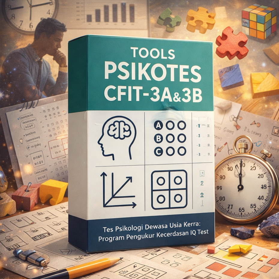 TOOLS PSIKOTES CFIT 3A & 3B - Tes Psikologi Dewasa Usia Kerja: Program Pengukur Kecerdasan IQ Test