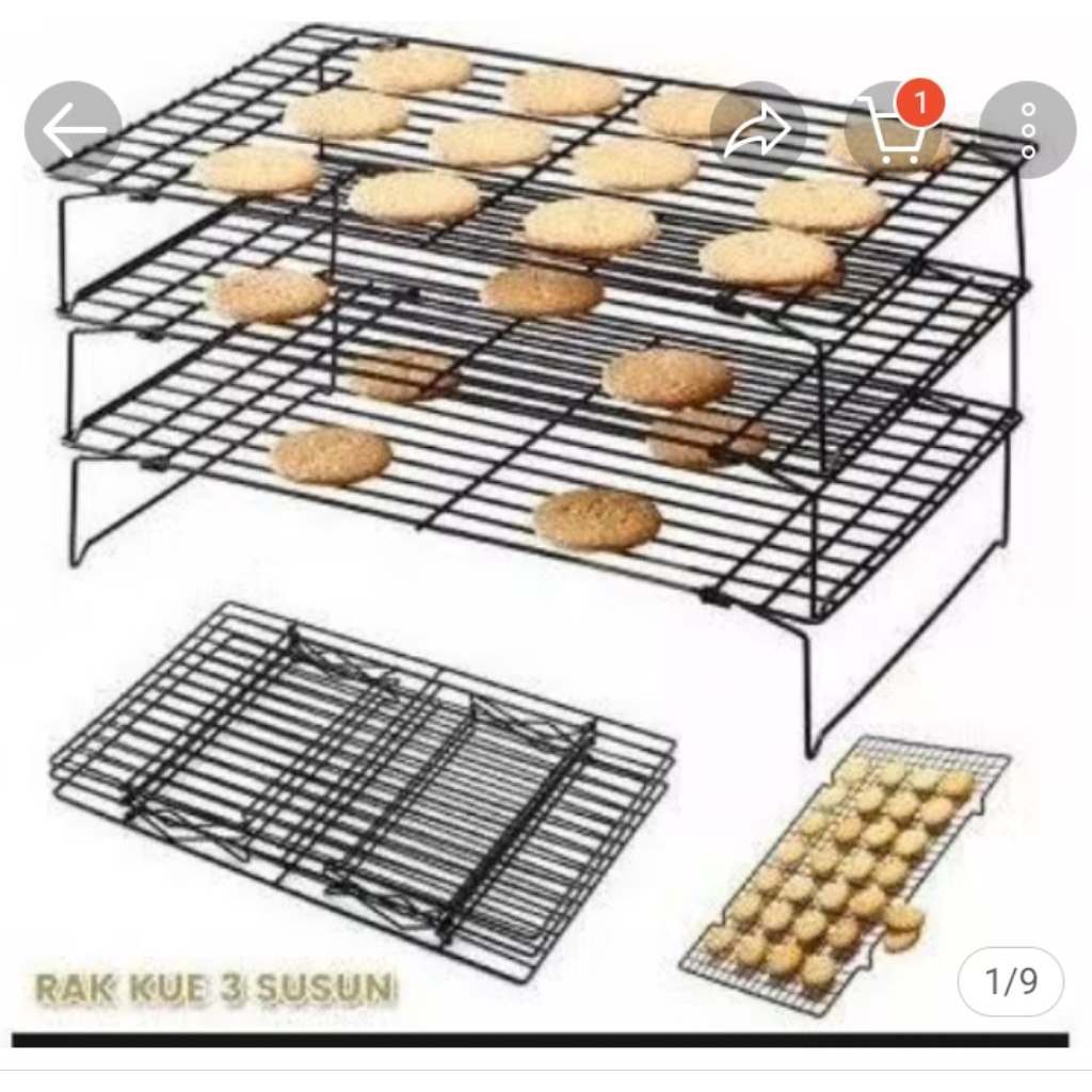 coling/rak/susun/3/buat/pendingin/bermacam2/kue/