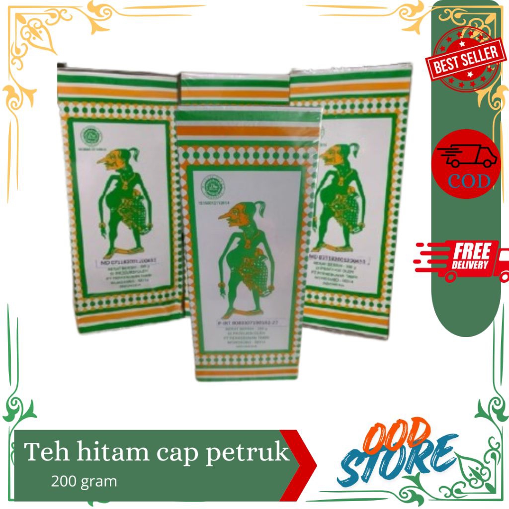 TEH TAMBI WONOSOBO/ TEH HITAM TAMBI CAP PETRUK 200 GRAM