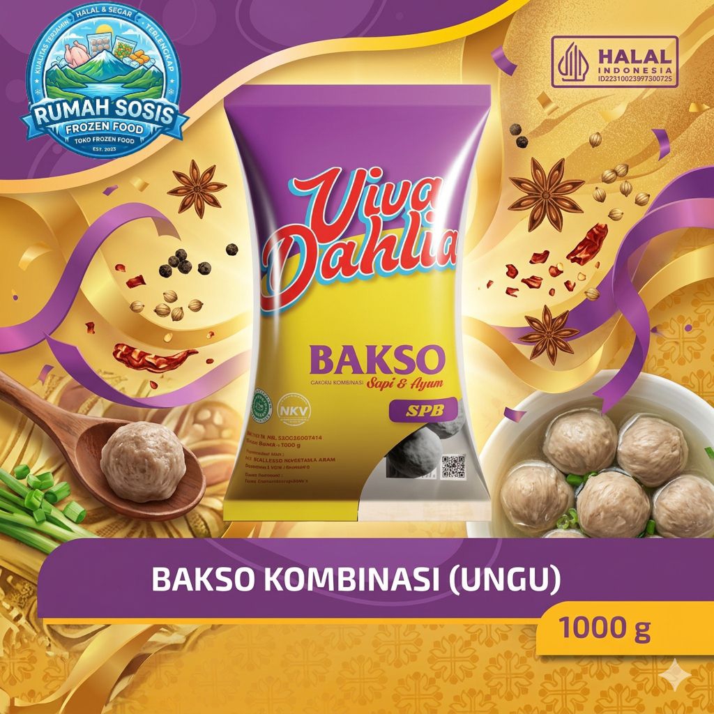 Rumah Sosis Vida bakso sapi & ayam super 1000gram