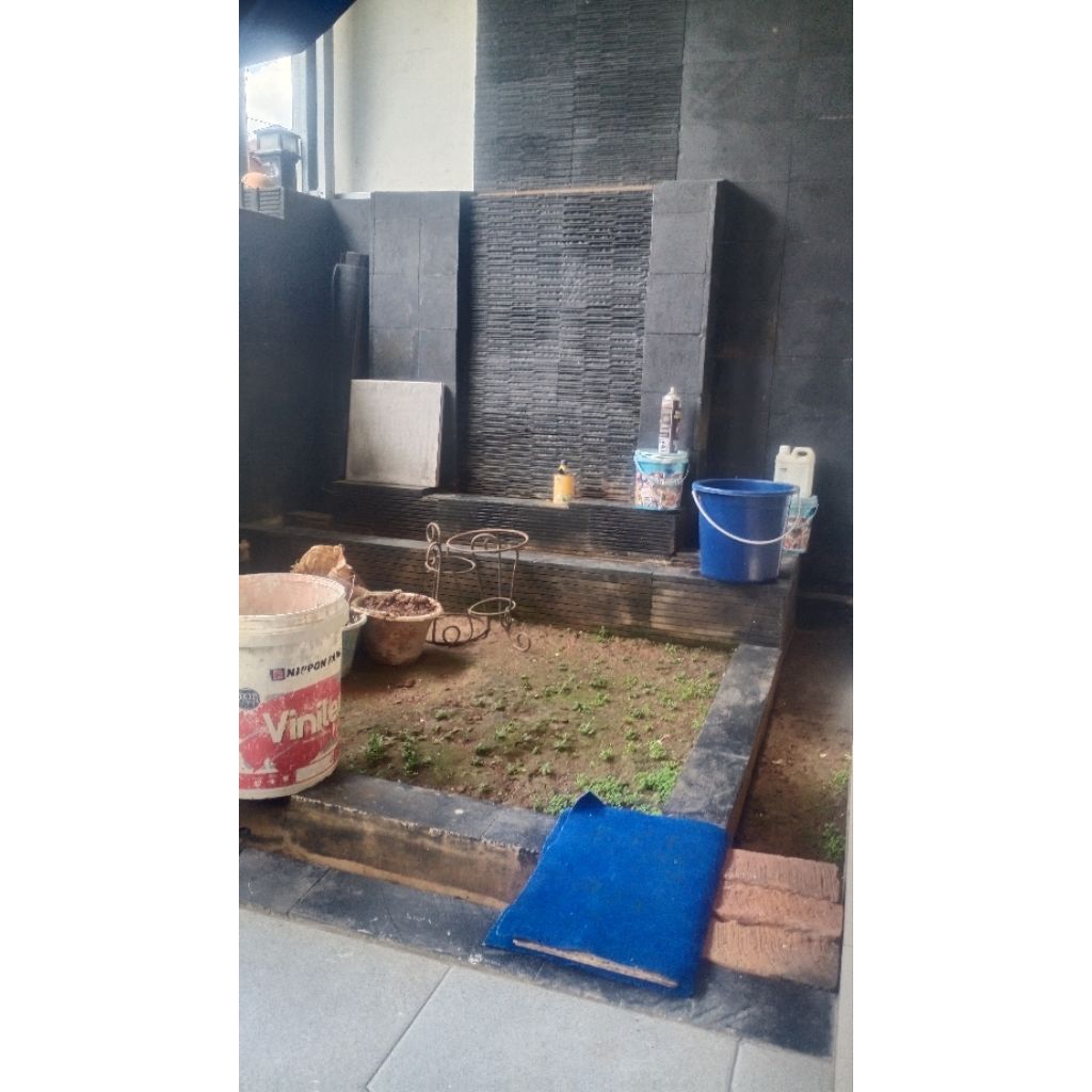 Taman minimalis pembuatan taman / bangku taman