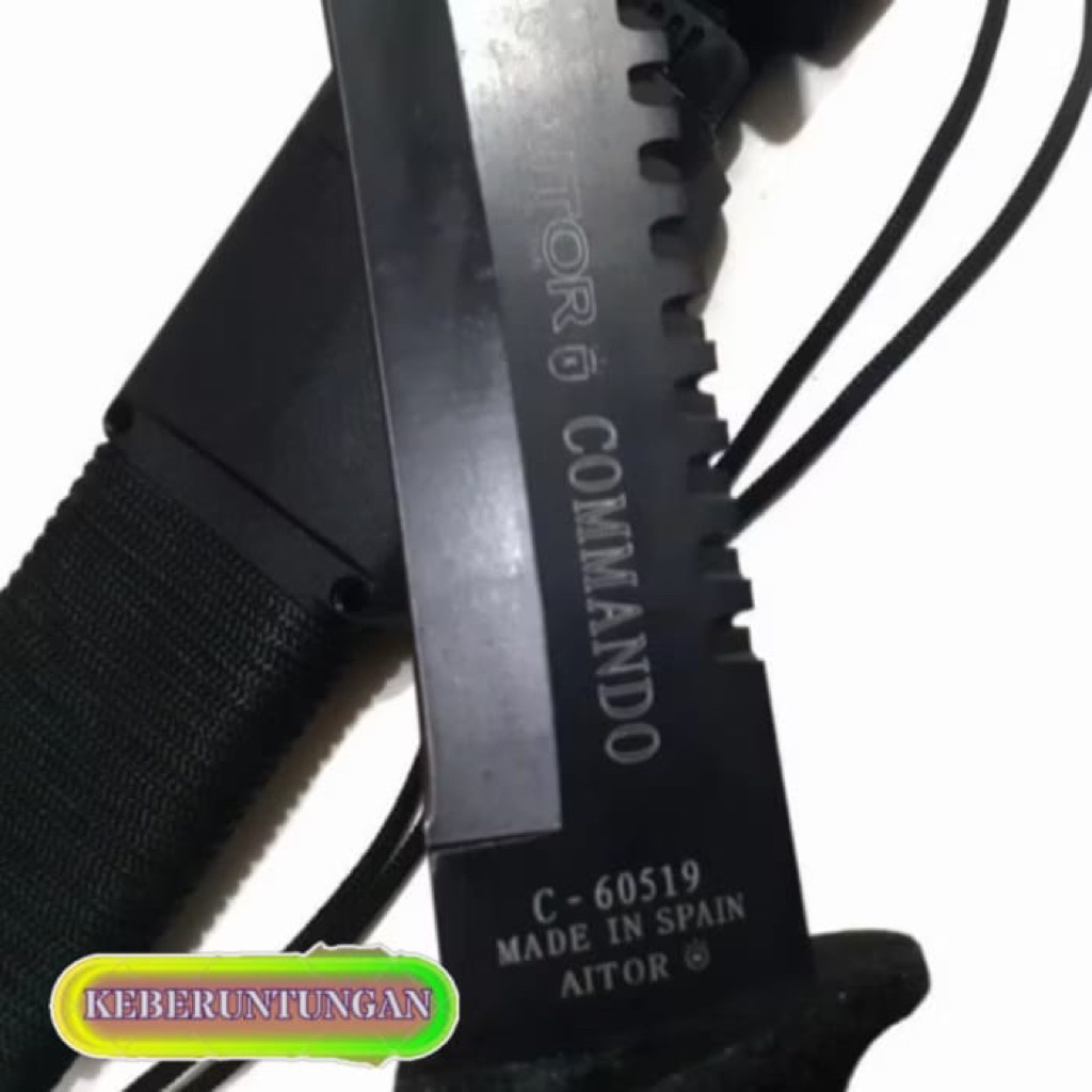 Pisau Outdoor Camping Tactical AITOR OSD NEGRO JUNGLE KING COMMANDO
