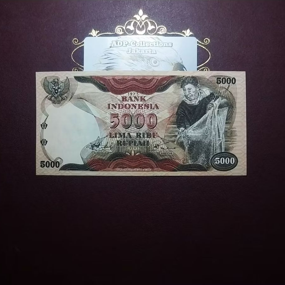 Uang Kuno 5000 Penjala 1975