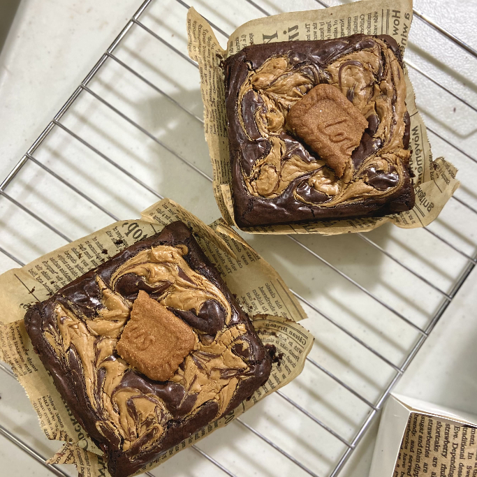 Fudgy Brownies Lotus Biscoff