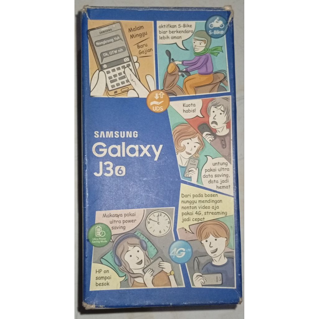 FLASH SALE - (BEKAS) TERMURAH ORIGINAL KARDUS HANDPHONE SAMSUNG J3 (2016)