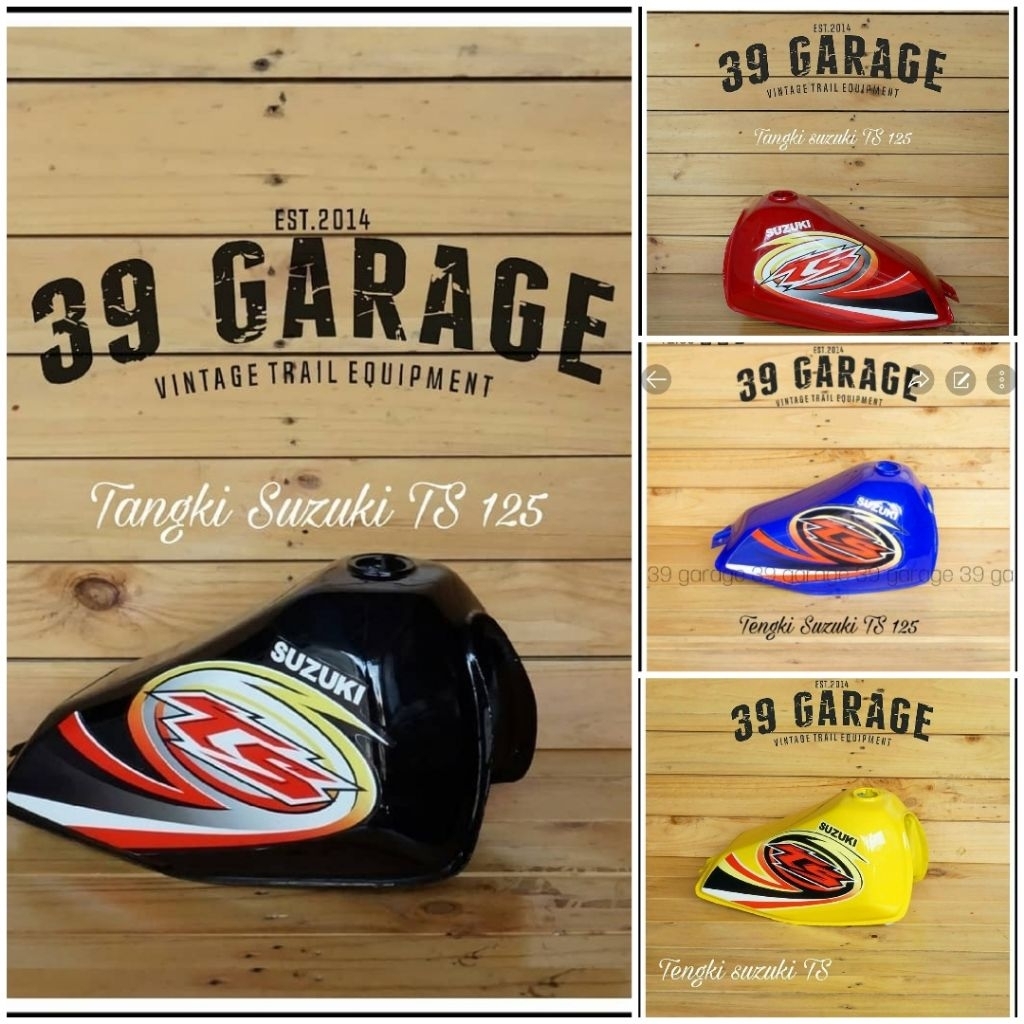 Tengki trail klasik model suzuki TS 125 tangki trail vintage suzuki TS trail jadul trail tua