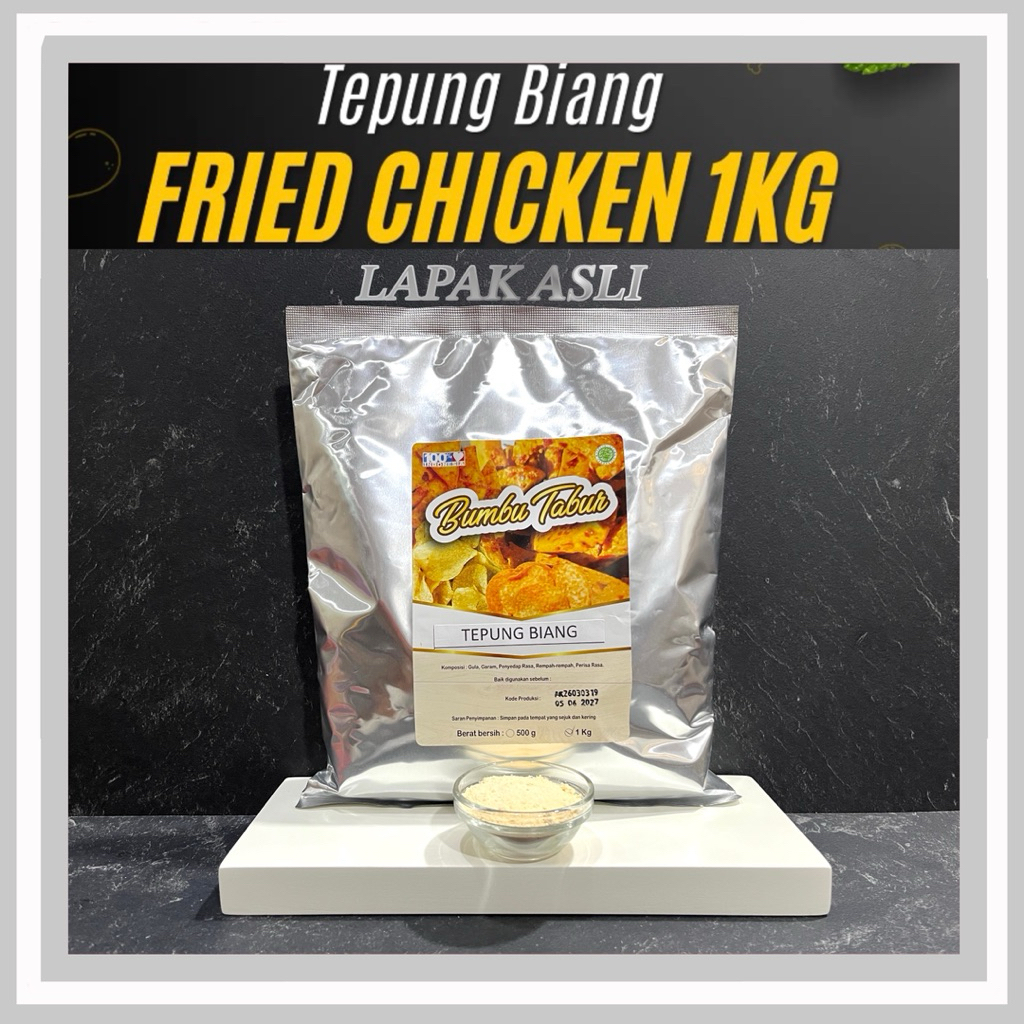 Tepung Biang Fried Chicken 1kg - Aroma Gurih, Crispy, Tahan Lama, Meresap