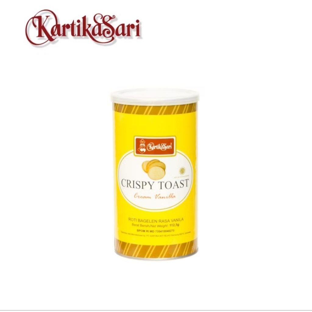 KARTIKA SARI Crispy Toast Kue Kering Oleh-Oleh Bandung Bahan Premium Rasa Vanilla
