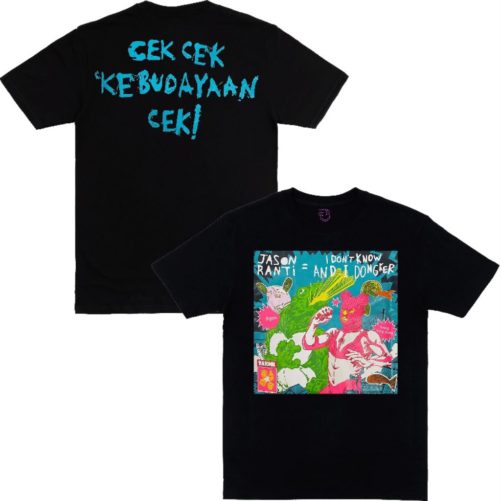 ￼Ts Jason Ranti X Dongker - Cek Cek Kebudayaan Cek + stiker - kaos band pria kaos punk dongker