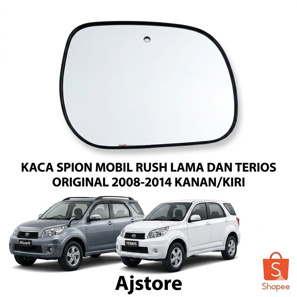 kaca spion mobil Rush lama dan Terios original 2008-2009-2010-2011-2012-2013-2014 kanan/kiri