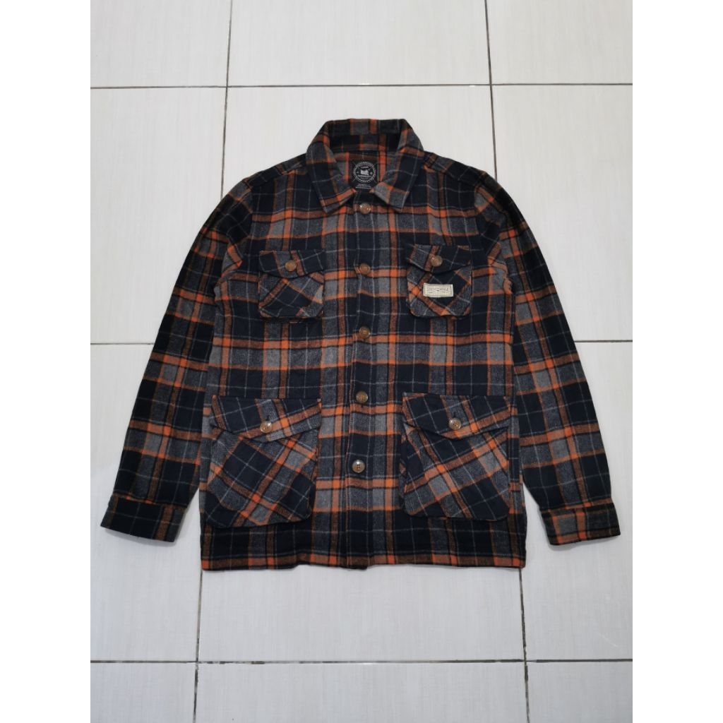 flanel wool tebal brownbreath