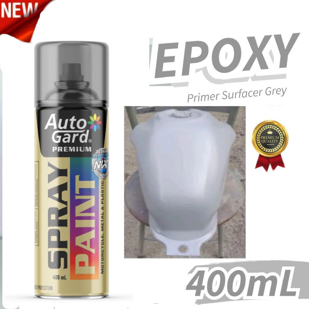 Pilok Cat Dasar Poksi Epoxy Autogard Premium 400ml Cat Duco Semprot Sepeda Motor Mobil