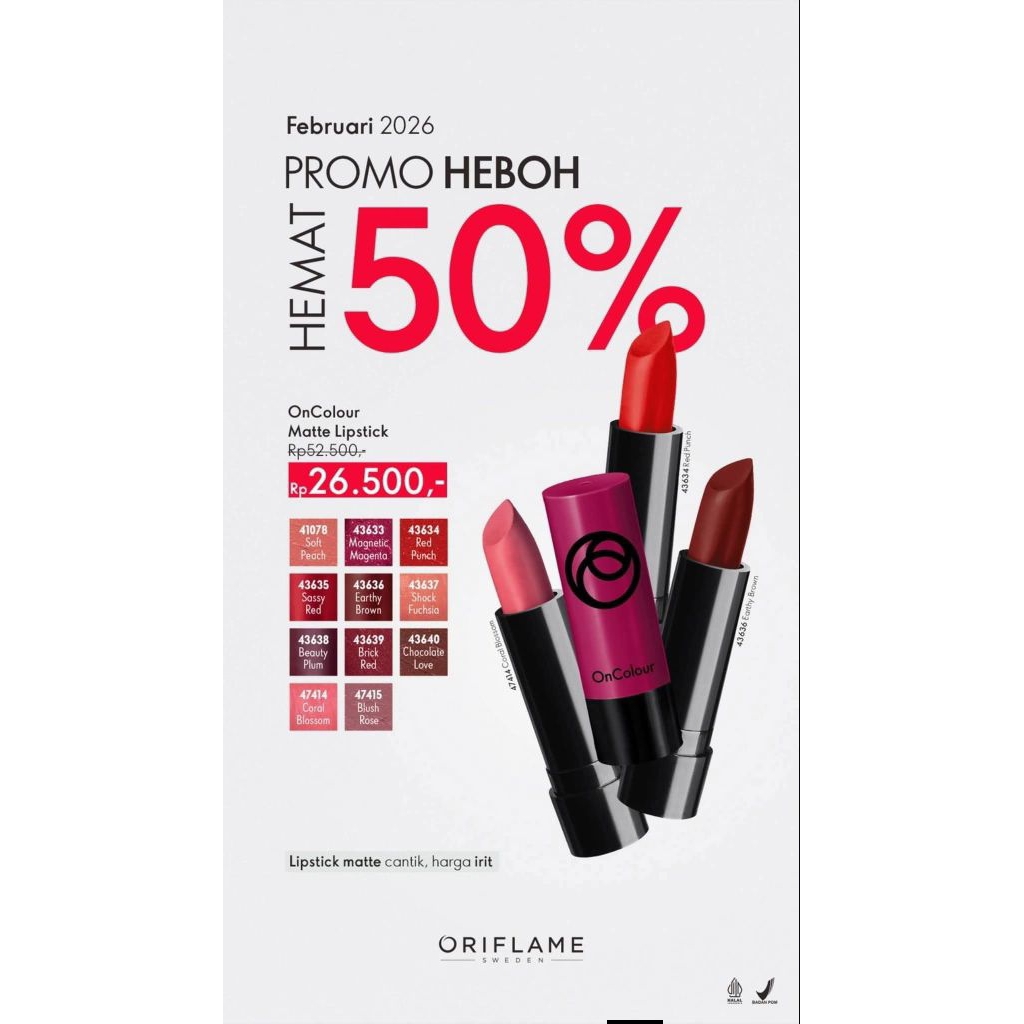 Oncolour Matte Lipstik