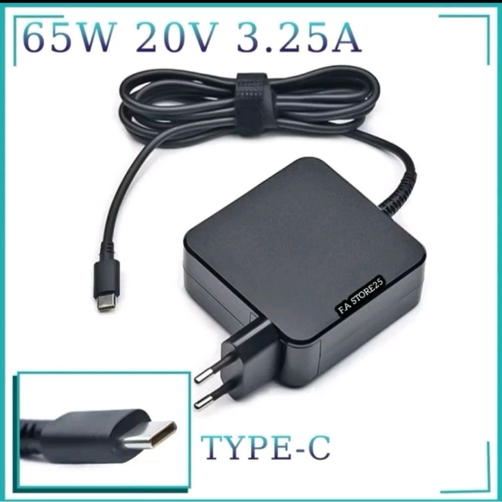 Adaptor Charger Laptop Samsung Chromebook 4 XE310XBA-K01US XE513C24 XE520QAB XE521QAB 20V 3.25A 65W 