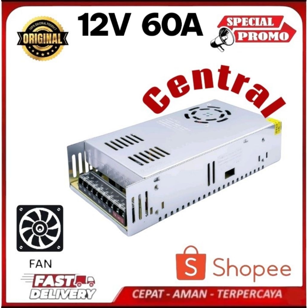 Power Supply 12v 60A Power Suply 60 Ampere 12 Volt 720w PSU 60a 12V