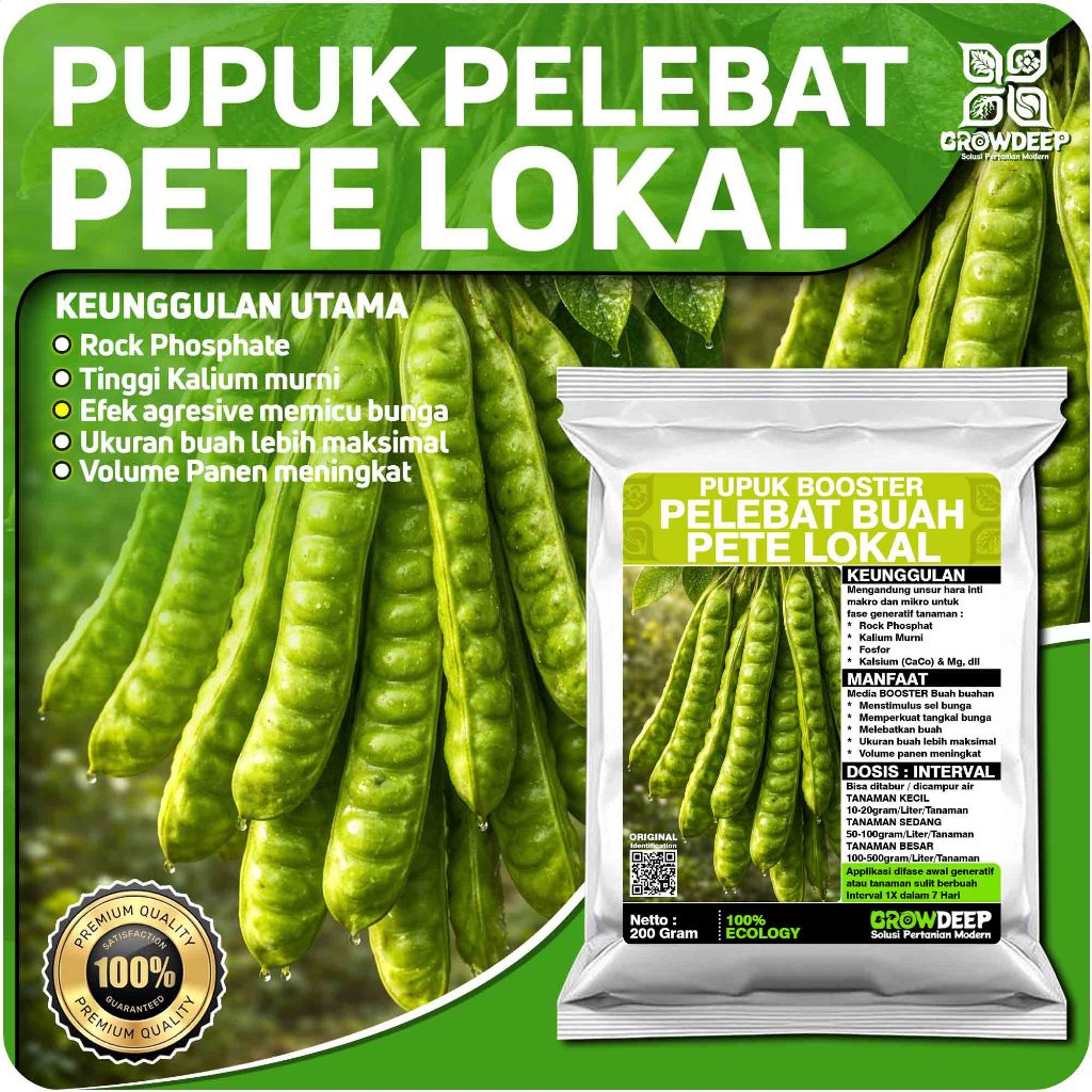 Pupuk Pelebat PETE SUPER Organik - Booster Perangsang Buah Petai