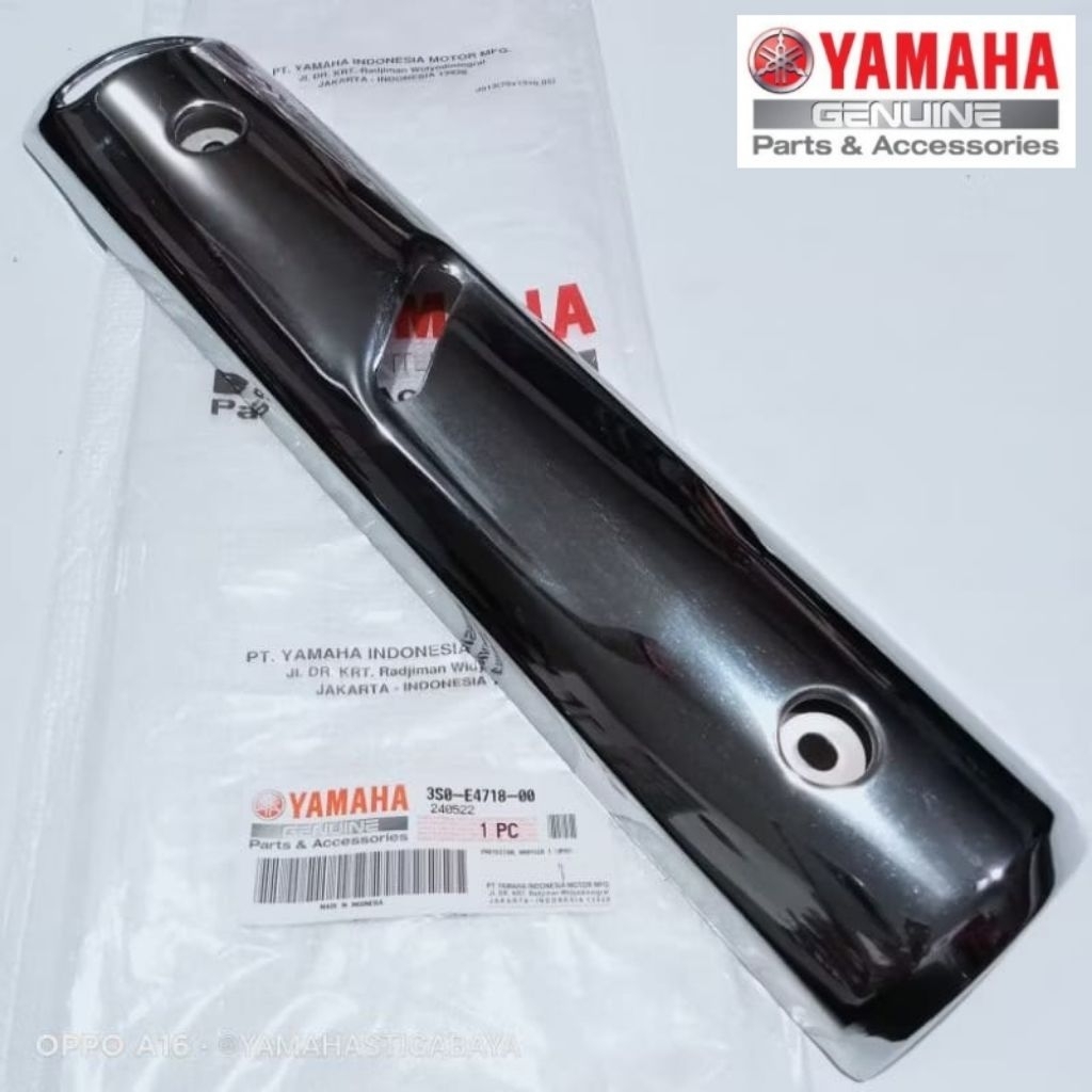 PROTECTOR TUTUP TAMENG KNALPOT VEGA R NEW 2006-2009 JUPITER Z BURHAN MX VEGA R NEW ORIGINAL YAMAHA Y