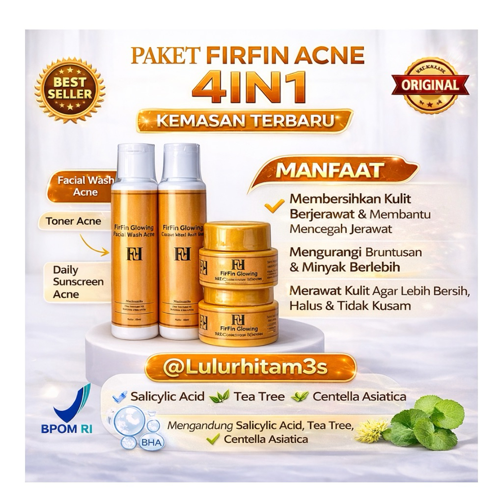 FIRFIN PAKET ACNE KEMASAN TERBARU