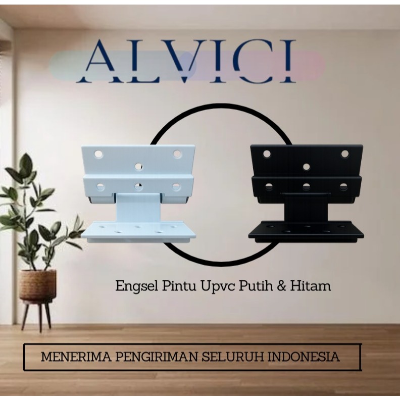 Engsel Pintu UPVC Putih Dan Hitam