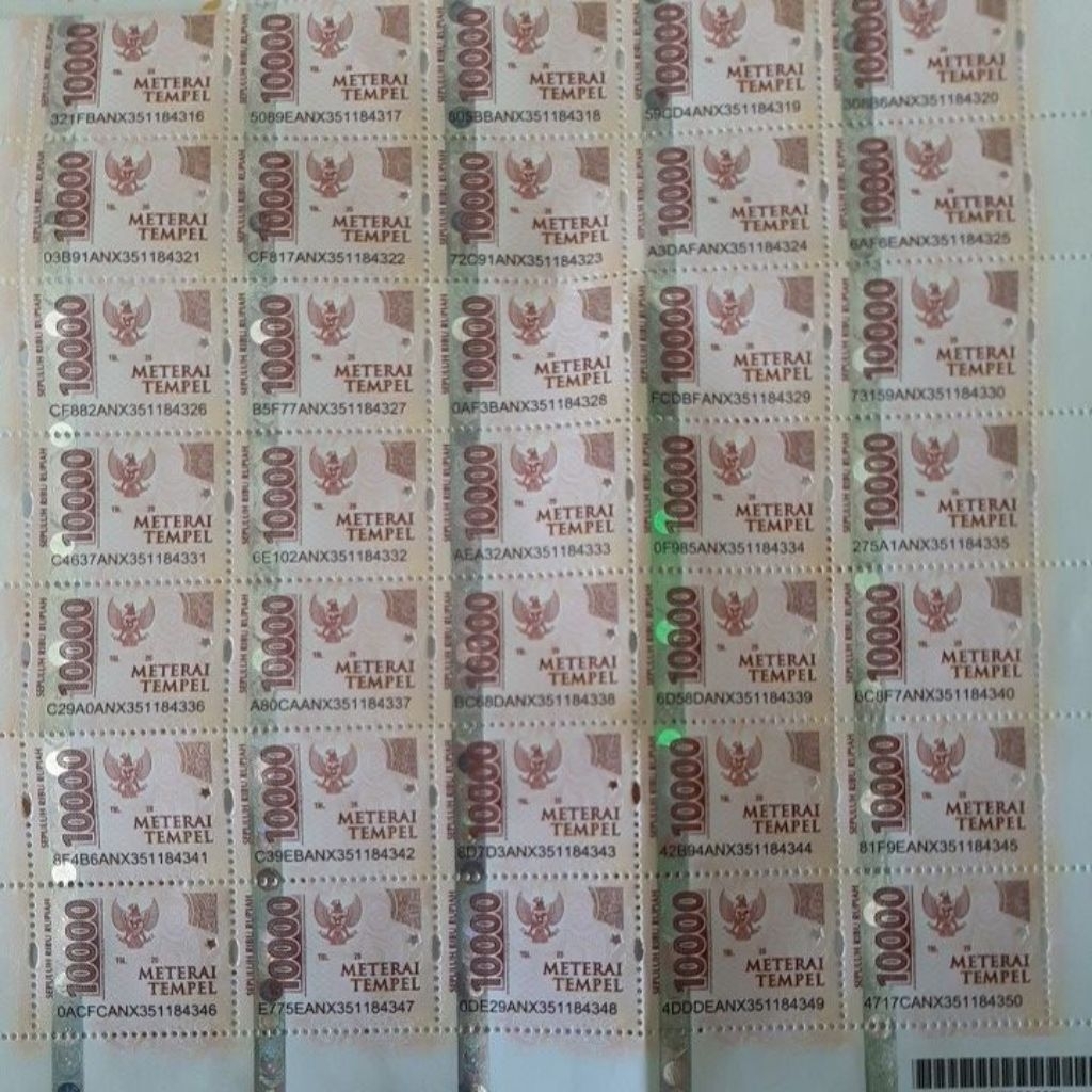 Meterai 10000 / Meterai Pos 10000 Asli