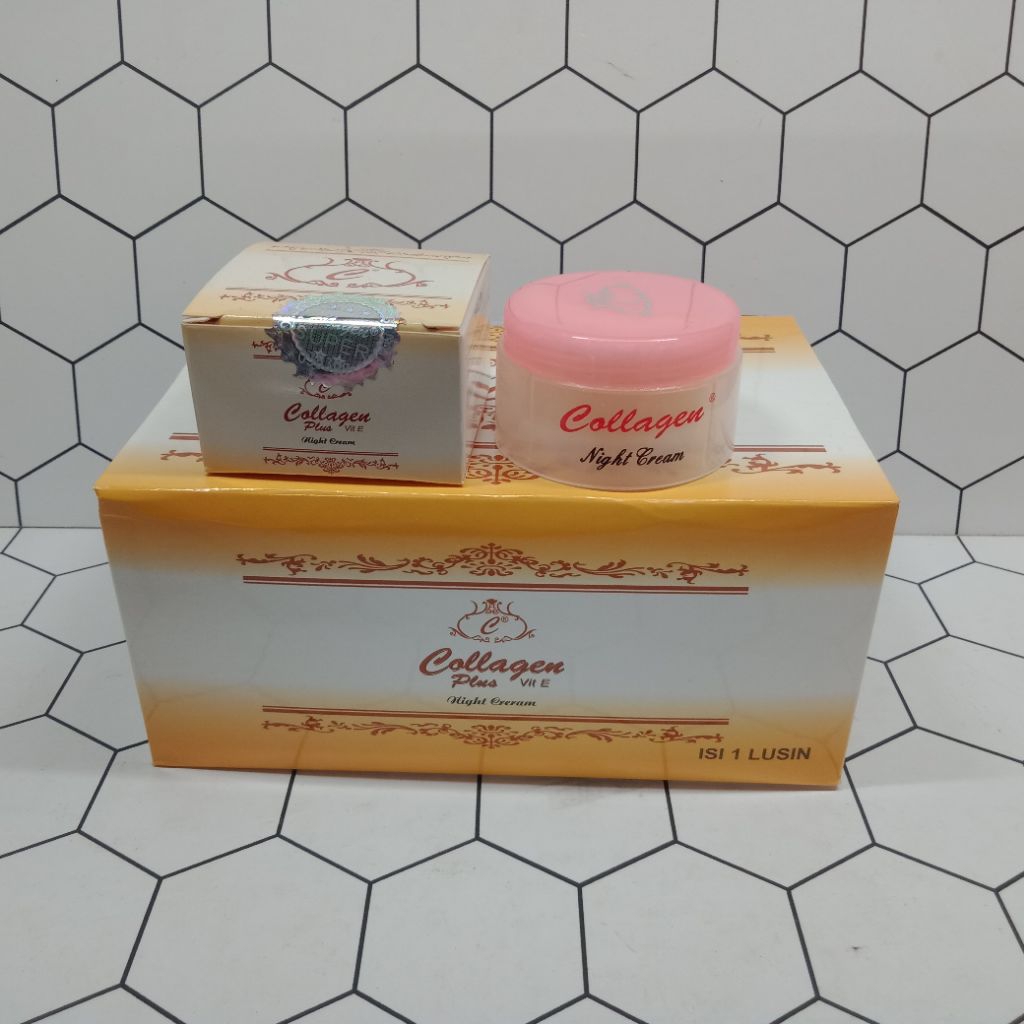 6 PCS CREAM COLLAGEN MALAM HOLO SILVER
