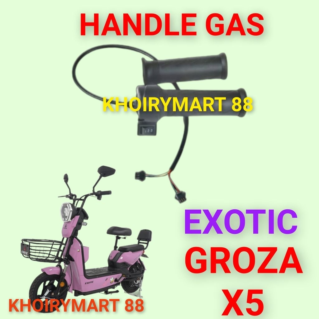 handle gas exotic groza x5 throttle gas sepeda listrik exotic groza x5