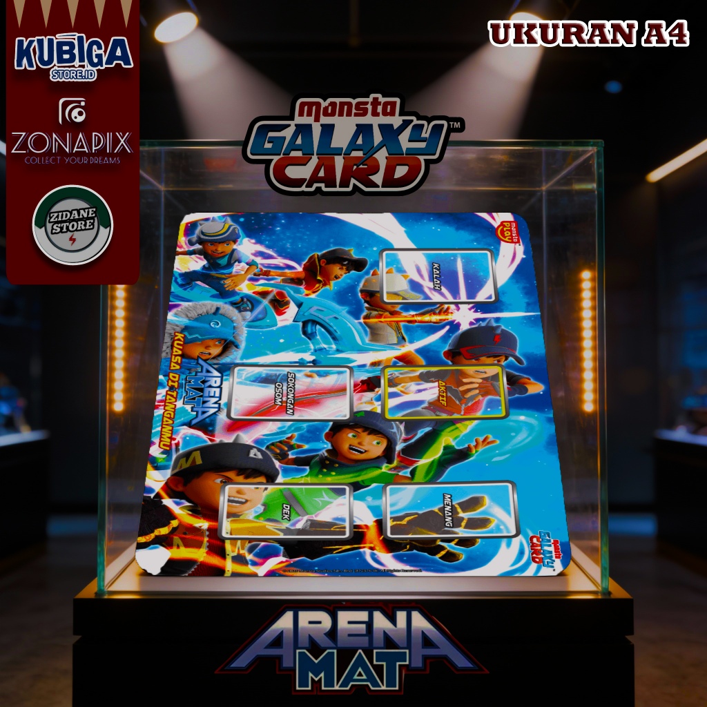 BoBoiBoy Galaxy Card – Arena Mat Ukuran A4