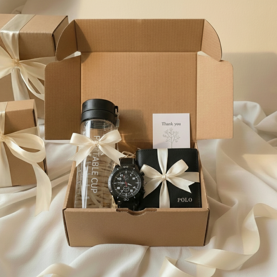 Hampers Kado Hadiah Ulang Tahun Jam Tangan Cowok Murah Paket Gift Box Kado Hadiah Wisuda Jam Tangan 