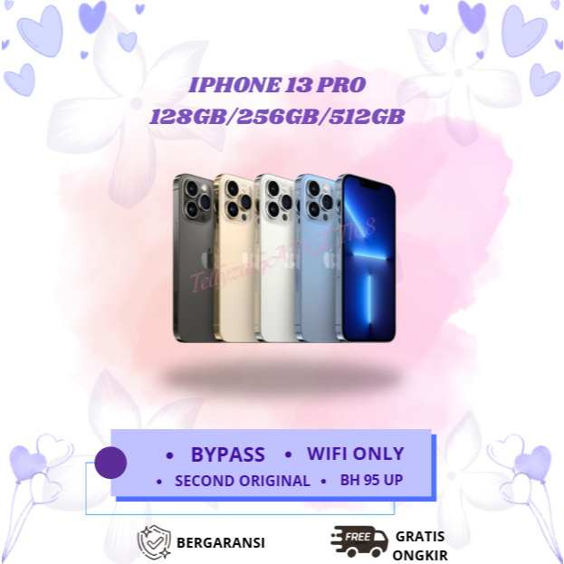 IPHONE 13 PRO WIFI ONLY 128GB/256GB/512GB Second Original Inter Mulus