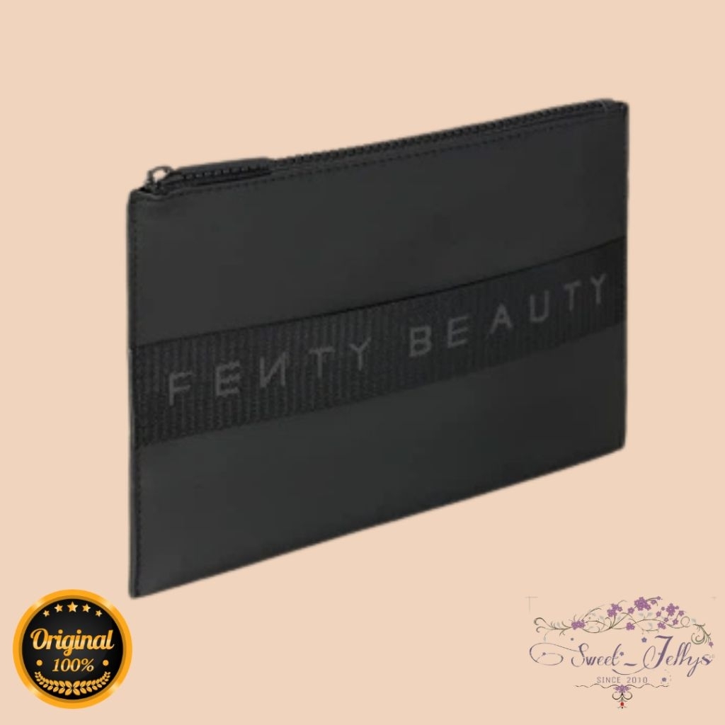 FENTY BEAUTY Matte Black Clutch Makeup Bag by RIHANNA