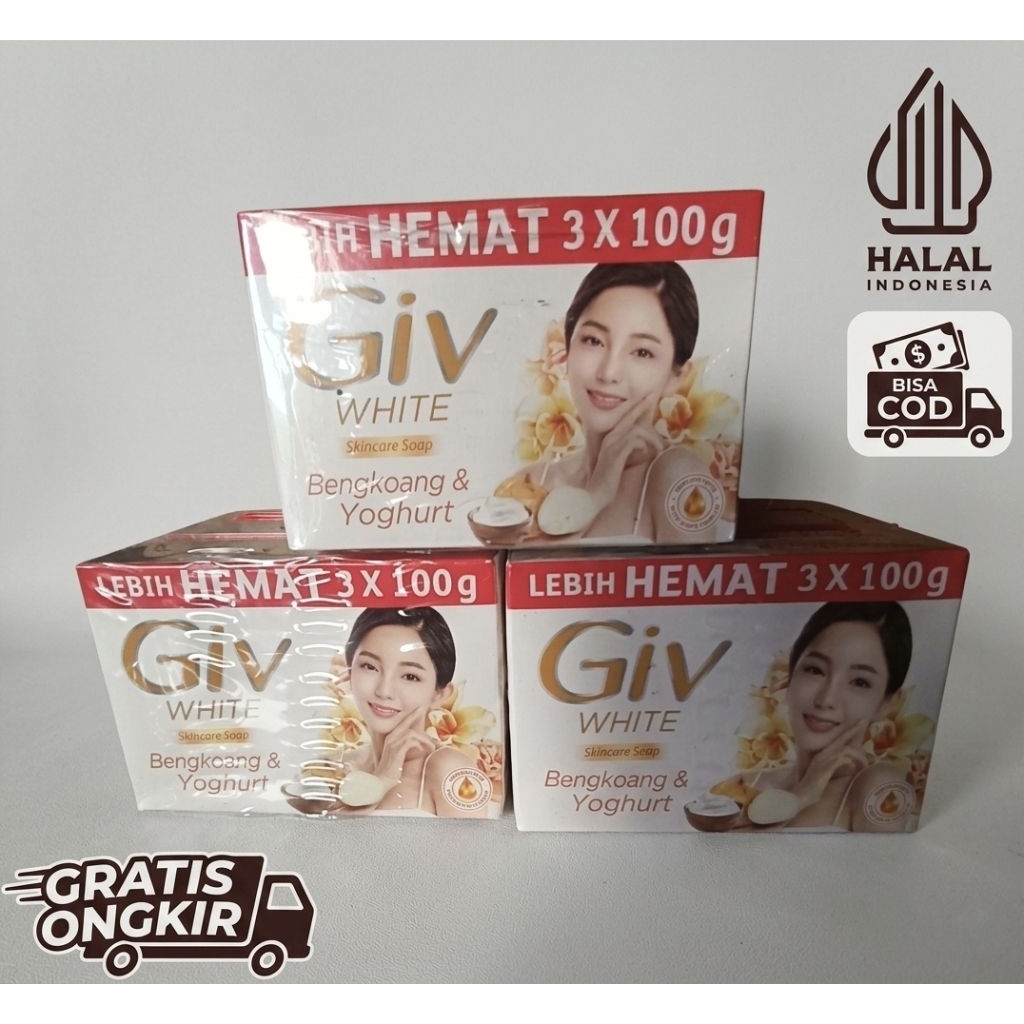 Giv Sabun Batang Besar 100gr x 3 BUNDLING EXTRA HEMAT