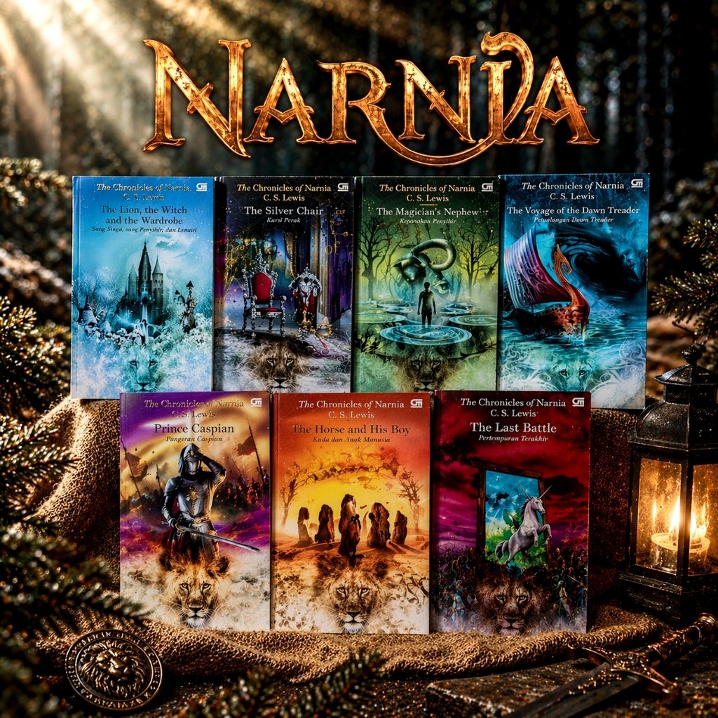 Koleksi Buku Narnia Cover Lama Preloved/Second