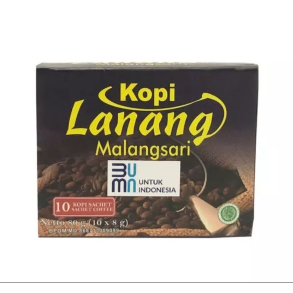 KOPI LANANG MALANGSARI ,robusta sachet 80gr - 10 sachet