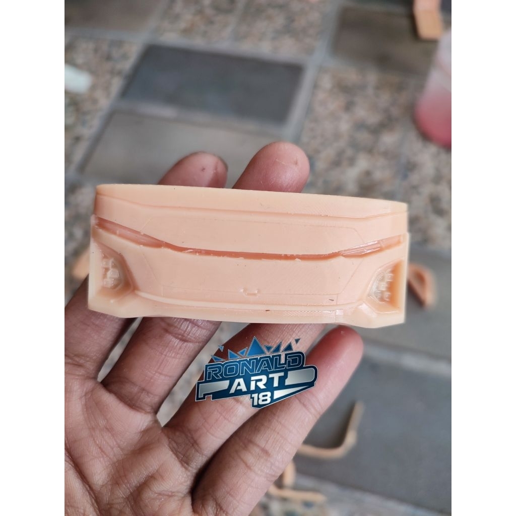 face depan jb5 skala rkc 1:35 ( hanya face depan ) bahan resin 3d
